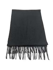 scarf: Black Cashmere Wool Scarf