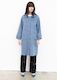 Sienna Wool Coat (light Prussian blue)