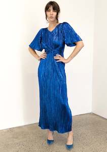 Gown: Galaxy Dress Metallic Blue (V-neck)