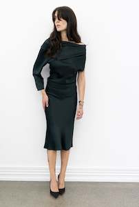 Eve Dress In tarquin Green