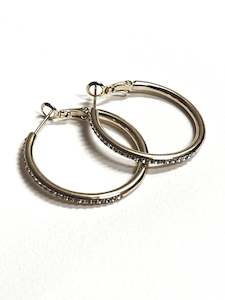 Sunset Hoops In Silver