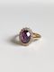 Chrysanthemum Gold Ring - Amethyst