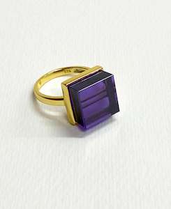 Rings: Servalan Amethyst Gold Ring