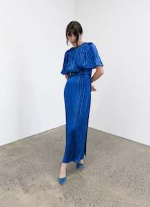 25th Birthday Sale: Galaxy Dress Metallic Blue