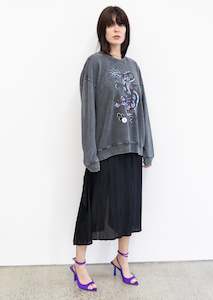 Dragon Sweatshirt (acid charcoal)