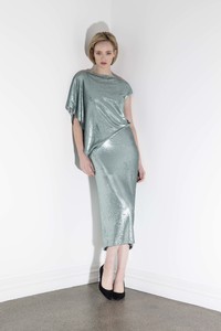 Dresses: Mercury Sequin Dress In Sea Foam