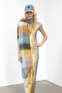 Stormy plaid wool Scraf