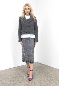 New Arrivals: Mira Sequin Silver Skirt