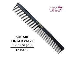 Other: Krest Cleopatra #420 Square Finger Wave Combs, Black - 12 Pack