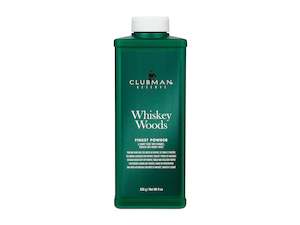 Brand Clubman: Clubman Reserve Finest Talc Powder, Whiskey Woods 255g