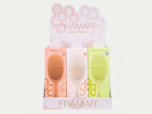 Framar Golden Hour Collection: Framar Golden Hour 9pc Detangle Brush Retail Display - LIMITED EDITION