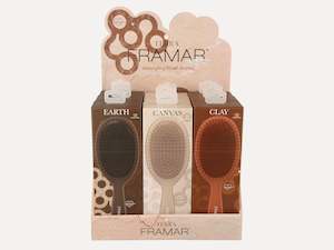 Framar Terra 9PC Detangle Hair Brush Display
