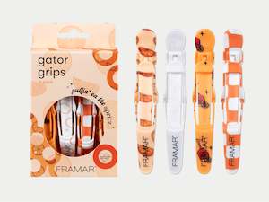Framar Puttin' On The Spritz Gator Grip Hair Clips 4pc