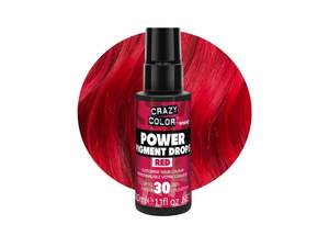 Crazy Color Power Pigment Drops - Red 30ml (High Concentration Colour)