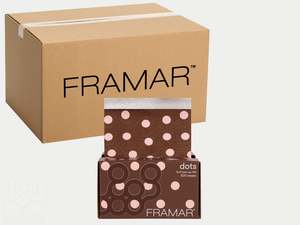 Framar Polka Dots Chocolate Pop Up Foil (500ct) 127 x 280mm (5x11) (12pc CARTON)