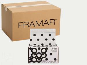 Products: Framar Polka Dots Black & White Pop Up Foil (500ct) 127 x 280mm (5x11) (12pc CARTON)