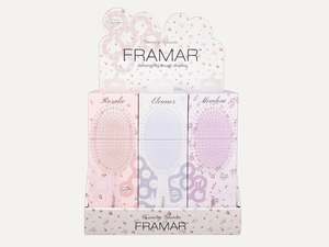 Products: Framar Country Charm 9PC Detangle Hair Brush Retail Display