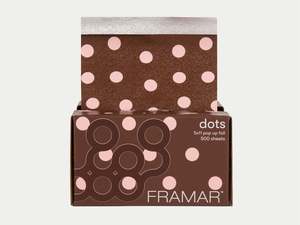 Framar Polka Dots Chocolate Pop Up Foil (500ct) 127 x 280mm (5x11)