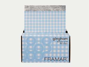 Products: Framar Gingham Blue Pop Up Foil (500ct) 127 x 280mm (5x11)