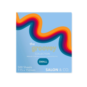 Salon & Co Groovey 12 Micron Pre-Cut Rippled Foil – Small