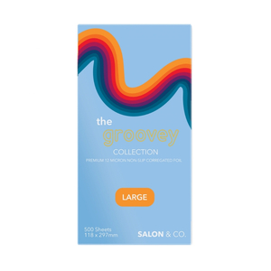 Salon & Co Groovey 12 Micron Pre-Cut Rippled Foil – Large