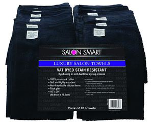 Products: Salon Smart Black Luxury Towels 12PC
