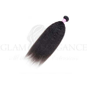 Hair: GlamE A Kinky Straight Bundles Virgin Human Hair