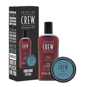 Mens Shampoo Conditioner: American Crew Fiber Duo Gift Pack