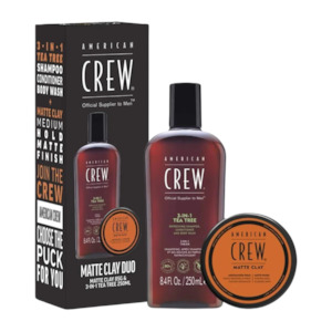 Mens Shampoo Conditioner: American Crew Matte Clay Duo Gift Pack