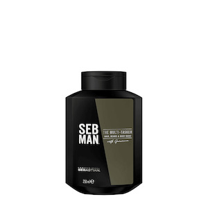 Mens Shampoo Conditioner: Seb Man Multi-Tasker Hair, Beard & Body Wash 250ml