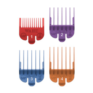 Clippers Trimmers Shavers: Wahl Coloured Comb Attachments 1-4