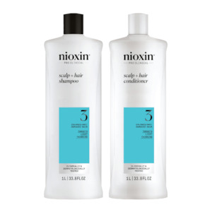 Shampoo Conditioner: Nioxin System 3 - 1 Litre Duo For Coloured Hair With Light Thinning
