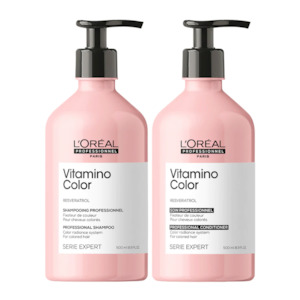 Shampoo Conditioner: L'Oreal Professional Serie Expert Vitamino 500ml Duo