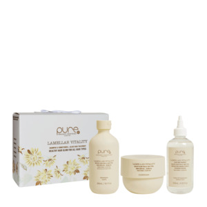 Pure Lamellar Vitality + Glass Hair Treatment Trio