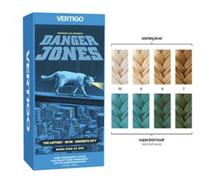 Products: Danger Jones Vertigo Neon Blue Semi Permanent Colour HairOnline