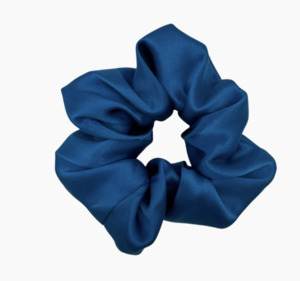Splash Happy Silk Scrunchie Regular - Lapis · HairOnline