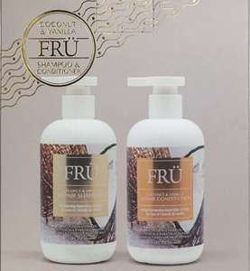Products: FRÜ Coconut and Vanilla Repair Shampoo & Conditioner Duo Gift Pack HairOnline
