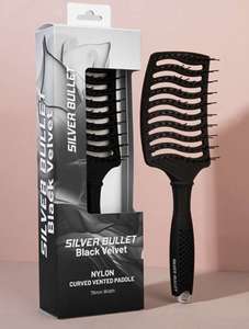 Products: Silver Bullet Black Velvet Curved Vent Paddle Brush HairOnline