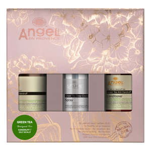 Angel GREEN TEA Duo + Green Tea Anti Dandruff Spray Gift Pack