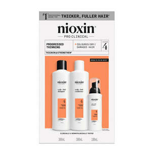 Dandruff Scalp Care: Nioxin System 4 Kit - For Coloured Hair with Progressed Thinning