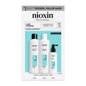 Dandruff Scalp Care: Nioxin System 3 Kit - For Coloured Hair with Light Thinning