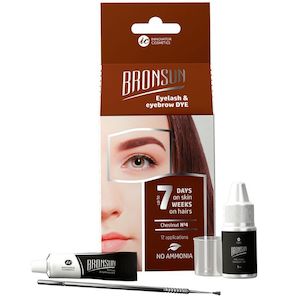 Bronsun: Bronsun Eyelash And Eyebrow Dye Trial Kit Chestnut #4