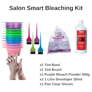 Salon Smart 30Vol (9%) Purple Bleach Kit