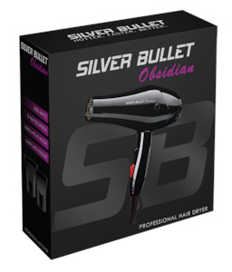 Silver Bullet Obsidian Hair Dryer - Black