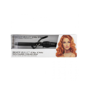 Silver Bullet City Chic Triple Barrel Curling Iron