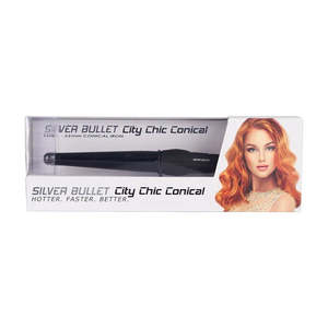 Electrical: Silver Bullet City Chic Conical Curling Iron 19-35mm