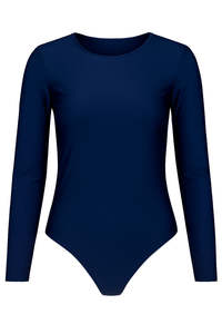 Long Sleeve Swimsuit - Navy