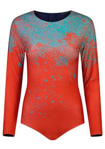 Theia Swimsuit: Long Sleeve Swimsuit - Theia