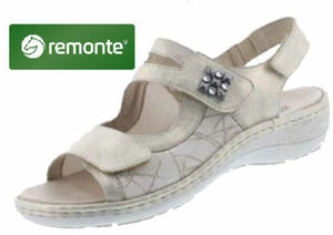 Products: Remonte – D7647-94 – Dinora – Gold Women’s Sandals Halliwell Shoes