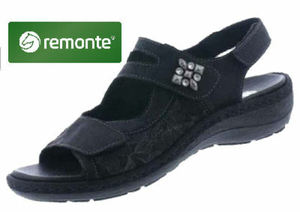 Remonte – D7647-01 – Dinora – Black Women’s Sandals Halliwell Shoes